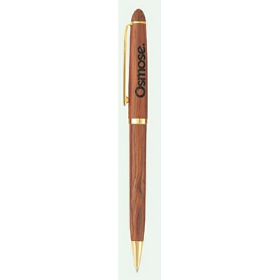 Woodhaven Genuine Rosewood Slim Ballpoint Pen