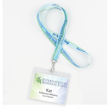 5/8" J-Hook Dye Sublimated Lanyard