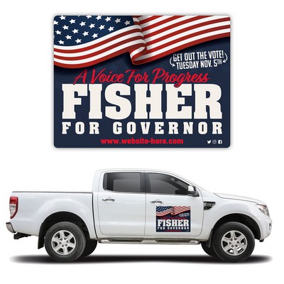 Political Magnetic Car/Truck/Auto/Vehicle Signs - 24x18 Round Corners