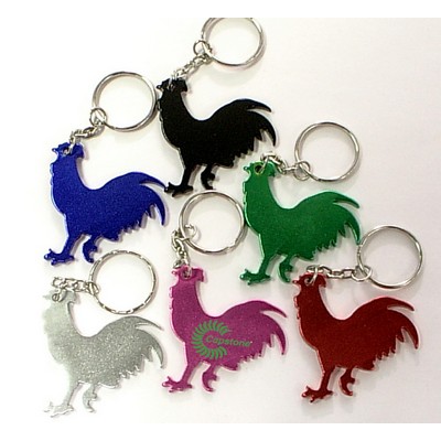 Rooster Shape Bottle Opener w/Key Chain