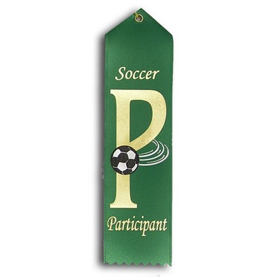 Stock Soccer Event Ribbon - Participant