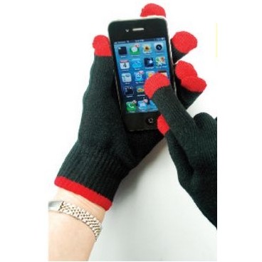 Touch Screen Gloves w/3 Conductive Fingers