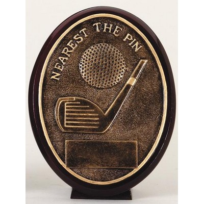 "Nearest The Pin" Resin Plate - 5-1/2" Tall