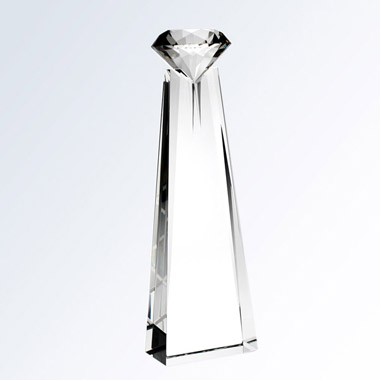 Large Diamond Goddess Crystal Award