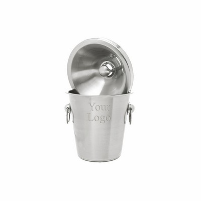 Brushed Stainless Steel Wine Tasting Spittoon