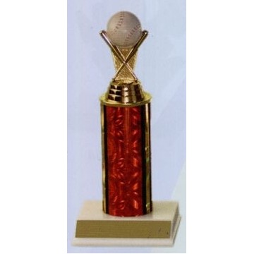 8" Single Column Baseball Economy Series Trophy