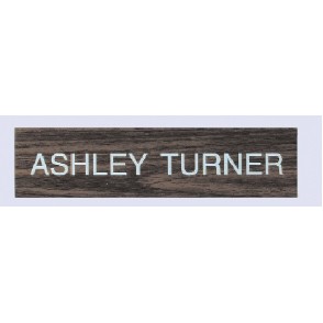 Engraved #5 Wall or Desk Sign w/Plexiglass Base (1 Line / 2"x10")