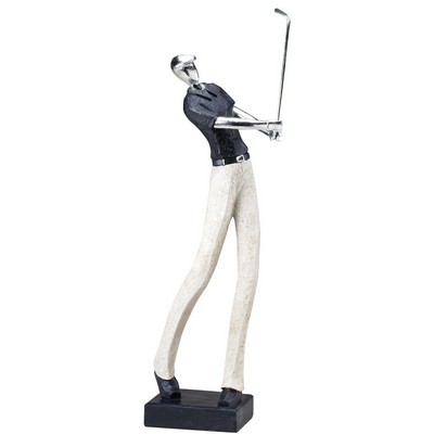 Golfer, Male Multi-color Resin Figurine - 18-1/2"