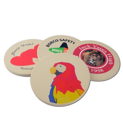 Sand Stone Coaster w/Full Color Imprint