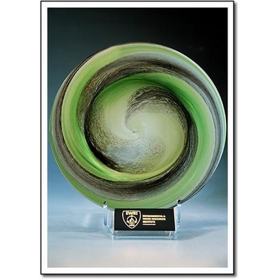 Streetlinks Custom Art Glass Rondelle w/ Stand (7"x7")