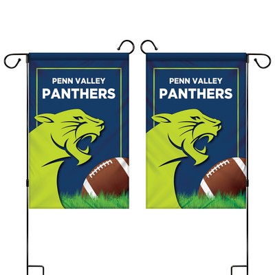 14" x 20" Custom Double Sided Garden Banner