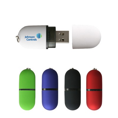 8GB Capsule USB Flash Drive w/Removable Cap