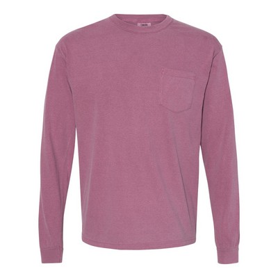 Comfort Colors® Garment-Dyed Heavyweight Long Sleeve Pocket T-Shirt