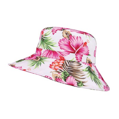 Ladies' Wide Brim Floral Hat