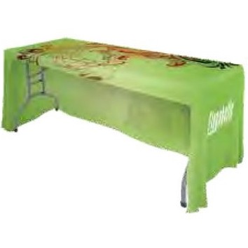 6ft Open Back Table Throw w/ Graphics (6'x30"x29")