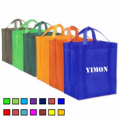 Non Woven Grocery Tote Bag W/ Handle (13"x14 1/2")