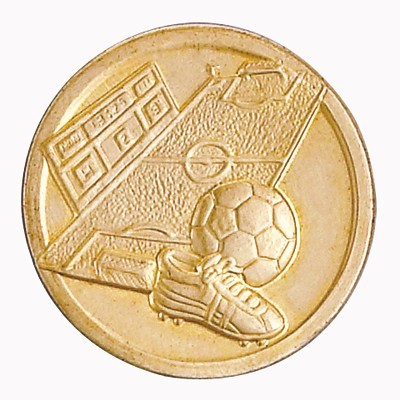 1" Stamped General Soccer Medallion Disc