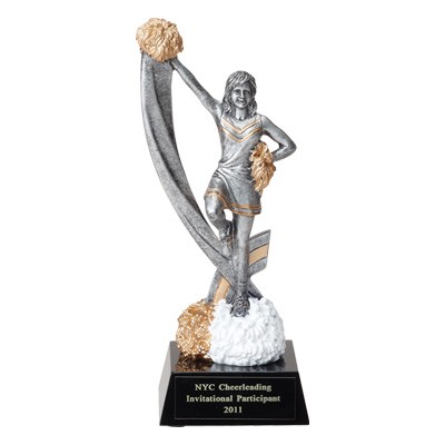 Resin Cheerleader Trophy