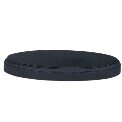 Black Oval Wood Base (6" x 9½" x 1")