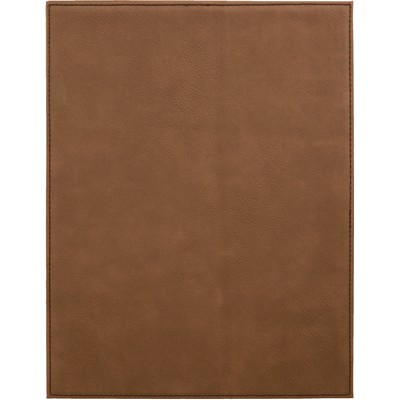 Dark Brown Leatherette Recognition Plaque