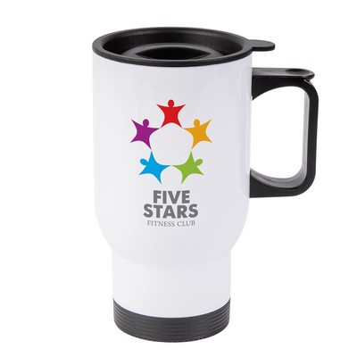 14 Oz. Stainless Steel Travel Mug - Full Color