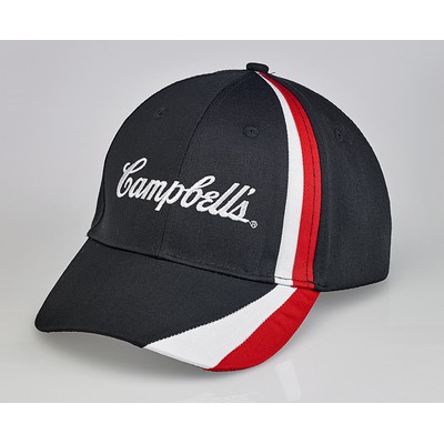 6 Panel Cap with Applique Trim