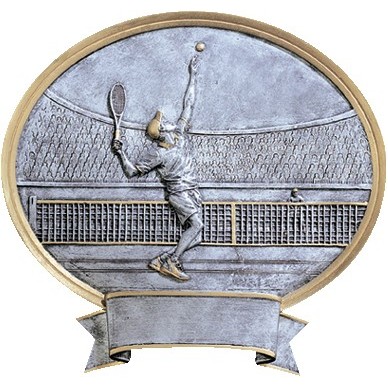 Male Tennis Legend Resin Award 6" Tall