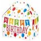 Birthday Banner Themed Gable Gift Basket Box (8½"x5"x5½")