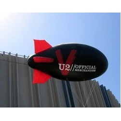 Rigid-Fin Blimp (4-Color Imprint, 2 Locations) (7'Dia. x 20'L )