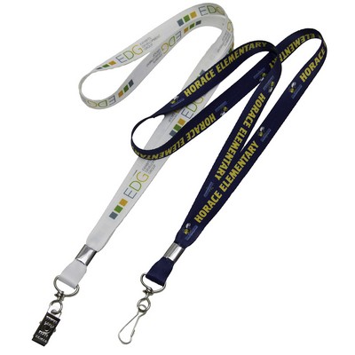 1/2" Dye-Sublimation Full Color Lanyard