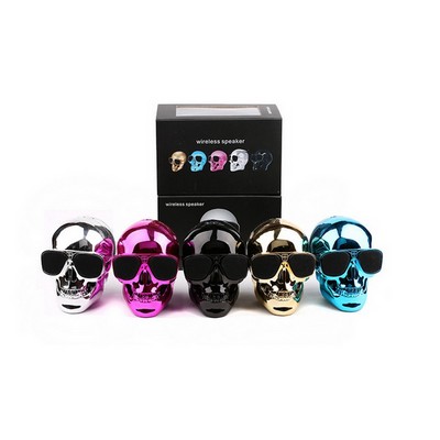 Skull Shape Wireless Speaker w/Super Bass