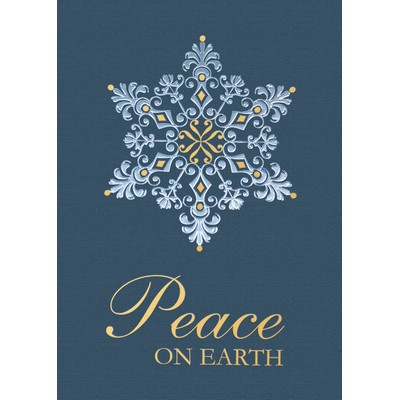 Premium-Filagree Snowflake Holiday Greeting Card