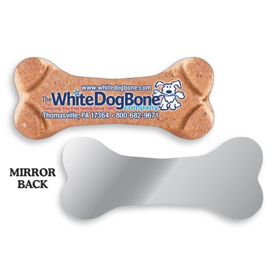 Dog Bone Shape Nail File w/ Mirror Back (3 3/8"x 1 7/16")