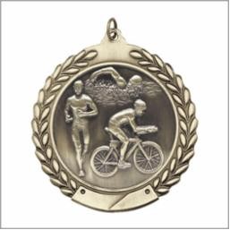 Medals, "Triathalon" - 1 3/4" Die Cast