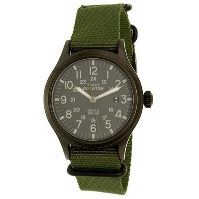 Timex Expedition Scout Green Nylon Strap Black Dial Watch