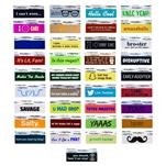 Hipster Badge Ribbon Fun Pack, Assortment of 100