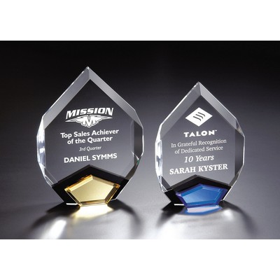 Small Blue Acrylic Marquis Award