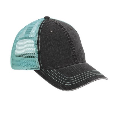 6-Panel, Soft Crown Herringbone Cotton Twill Front Soft Mesh Back