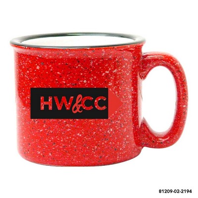 15 Oz. Campfire 2 Tone Mug (Red Out/White In)