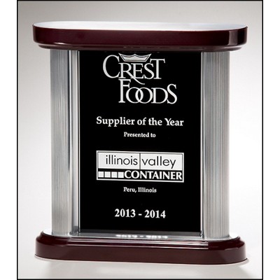 Premium Series Black Glass Award (7.875"x8.5")