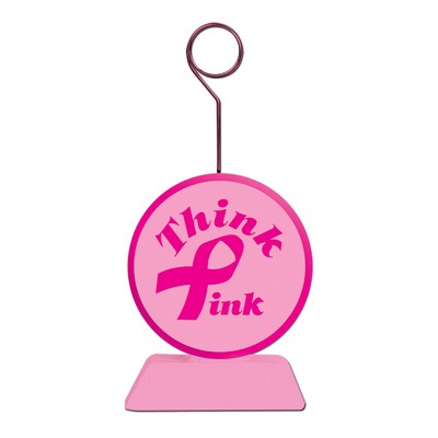 Pink Ribbon Photo/Balloon Holder