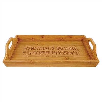 9.75" x 16.5" - Bamboo Serving Tray