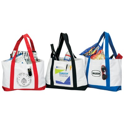 Tote Bag w/Contrast Handles