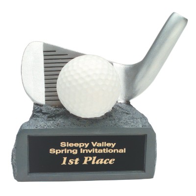 4 1/4" Color Golf Resin Award