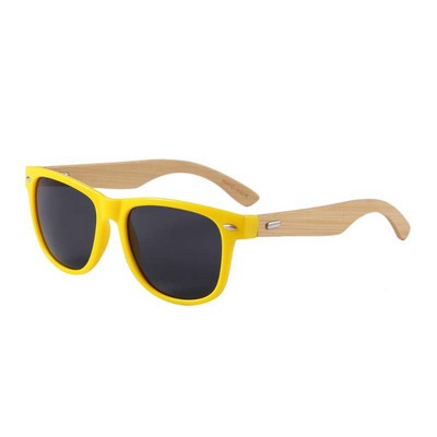 Bamboo Sunglasses - Smoke Lenses