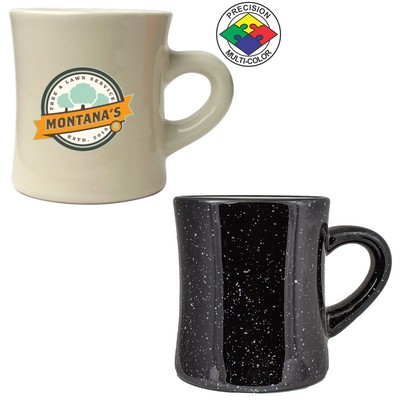 10 Oz. Santa Fe Campfire Black Speckled Vitrified Diner Mug