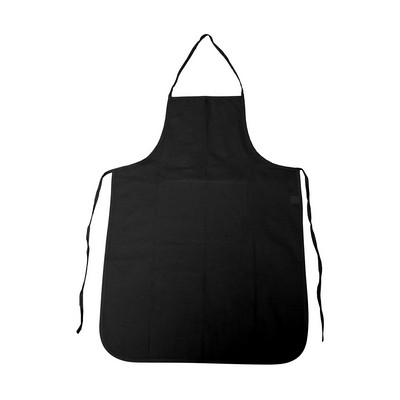 Black Bib Apron - blank (24" x 35")