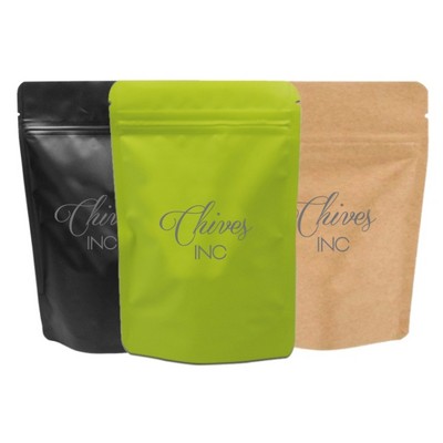 Paper Stand Up Pouch w/Zipper Seal, 1C2S (6.69"x9.84"x3.54")