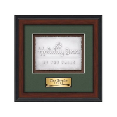 Jasper Cast Paper Horiz - Dark Walnut 13½"x13"