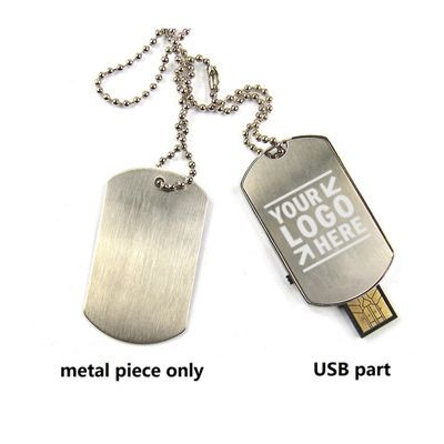 16 GB Dog Tag Style Flash Drive